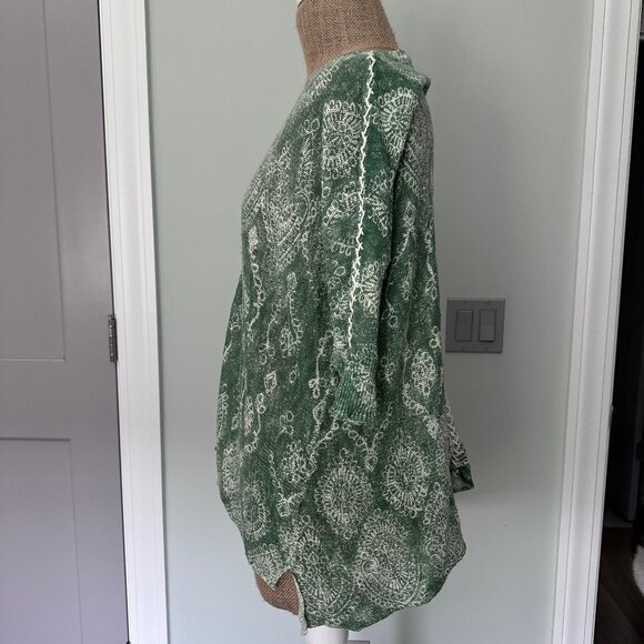 SUNDANCE | Light Knit Cotton Sweater, Size Large - Picture 3 of 6